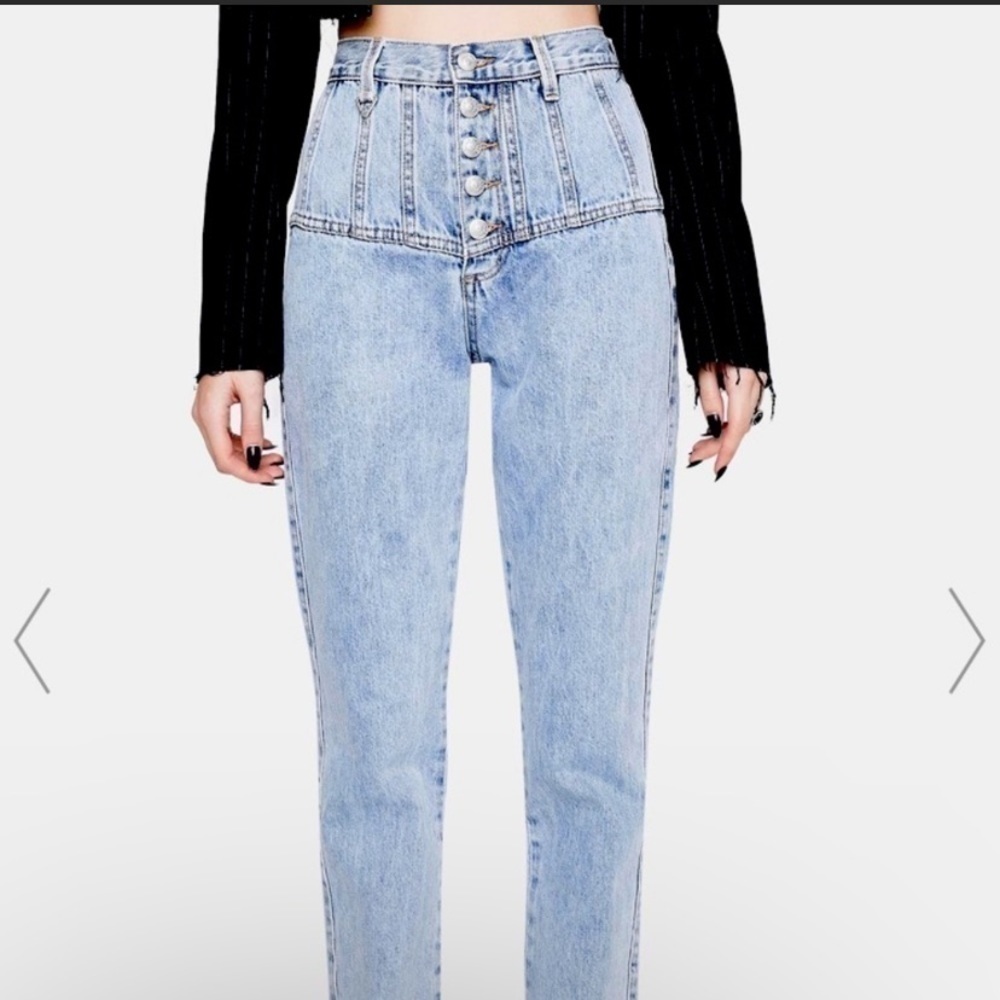 𝅺NEON blonde jeans